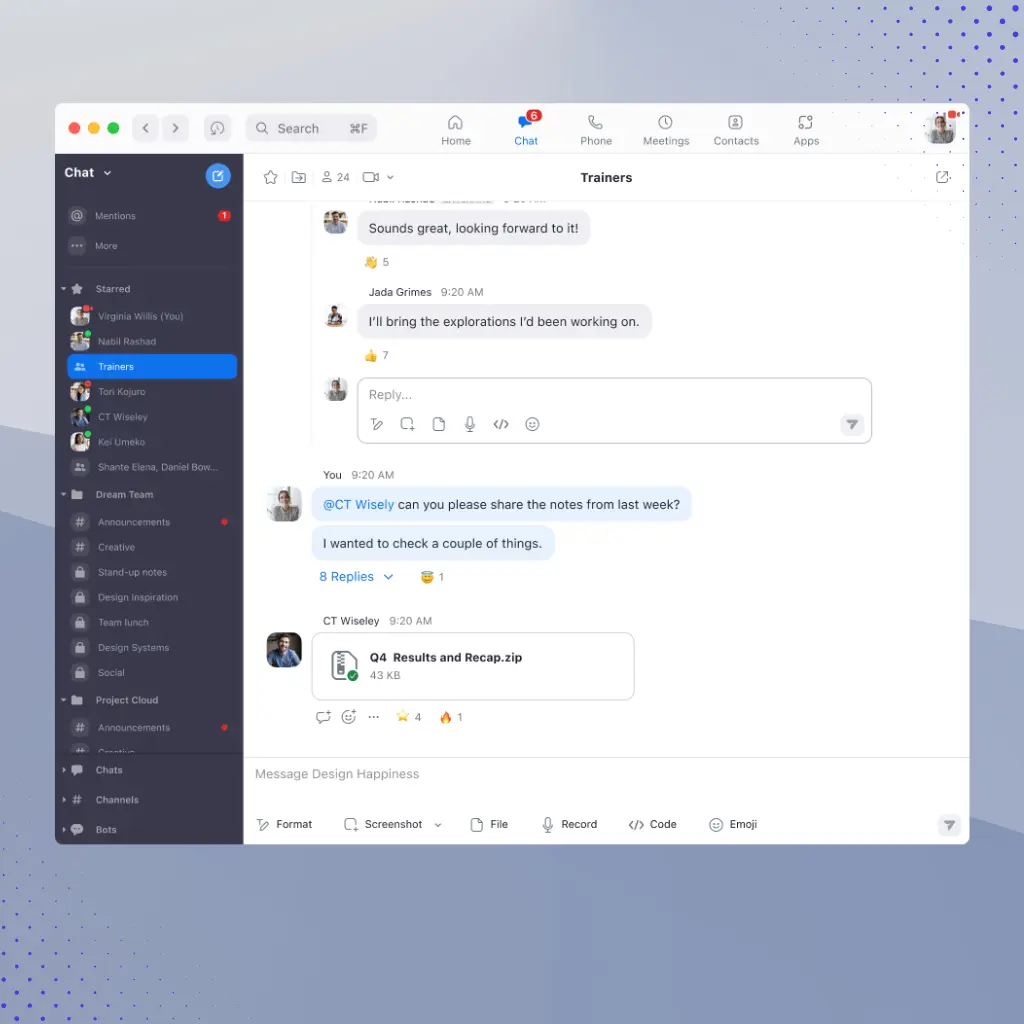 Oferta de Productos Zoom Team Chat y herramientas de Zoom Video Communications